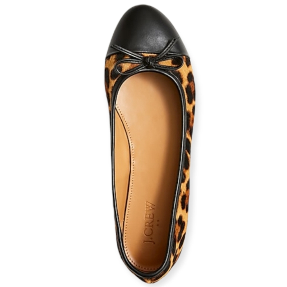 J Crew Calfhair Captoe Ballet Flats | Size 7.5 - Picture 4 of 7